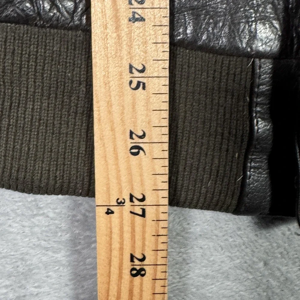 Vintage A2 Flight Leather Jacket Mens L Bomber US Army Air Force Brown - Picture 10 of 13